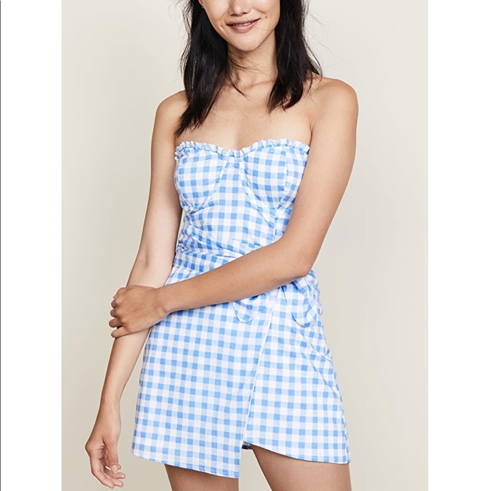 For Love and Lemons Dixie Mini Dress - Blue